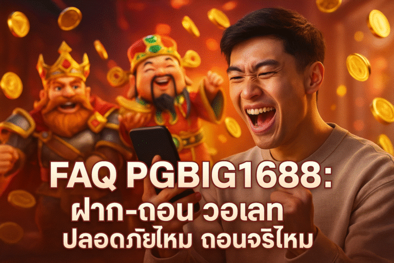 FAQ PGBIG1688: ฝาก-ถอน วอเลท ปลอดภัยไหม ถอนจริงไหม