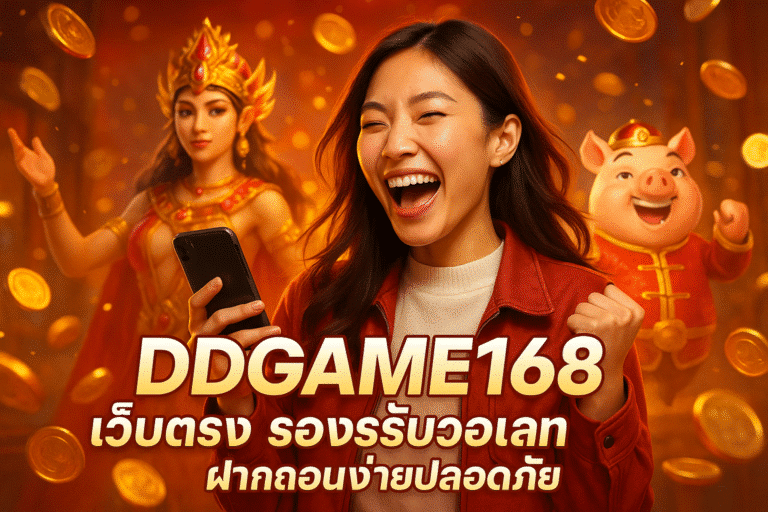 DDGAME168 เว็บตรง รองรับวอเลท ฝากถอนง่ายปลอดภัย