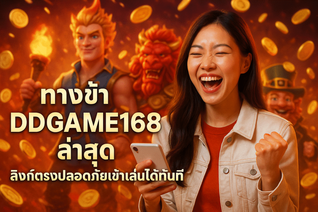 ทางเข้า DDGAME168 ล่าสุด ลิงก์ตรงปลอดภัยเข้าเล่นได้ทันที